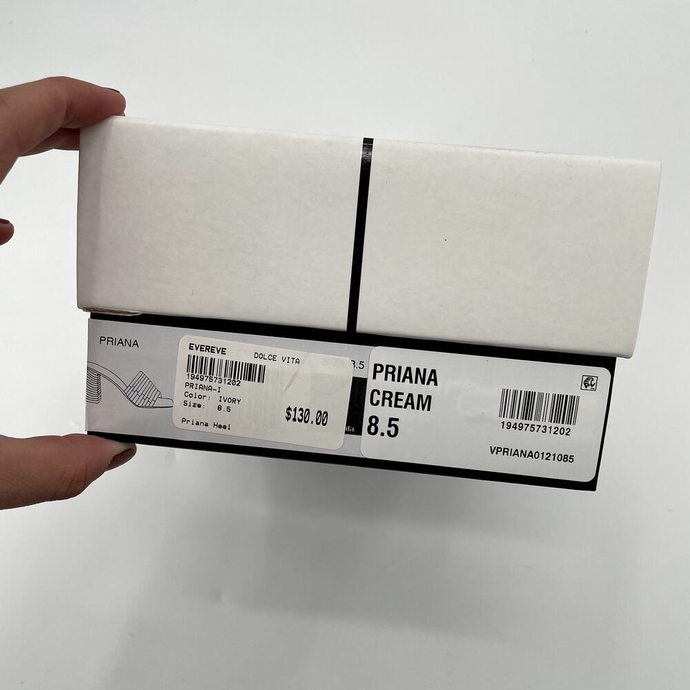 DOLCE VITA New in Box Priana Block Neutral Heels in Cream // 8.5 - Picture 11 of 12